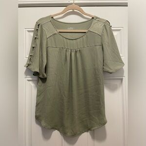 New York & Company Womens Green Casual or Dressy Top
